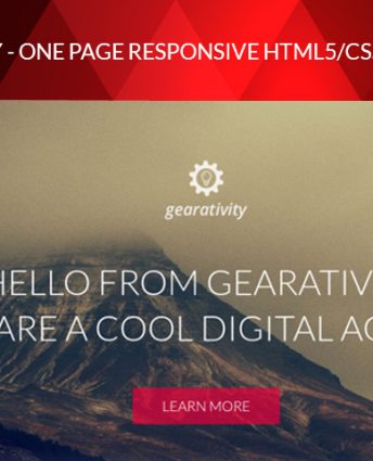 Gearativity - Free HTML/CSS Theme